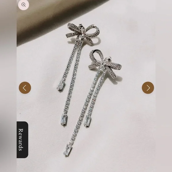 HeyMaeve Platinum “My Gift Is You Earrings”. New & Unworn. - Picture 2 of 5